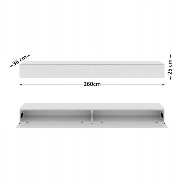 Ścianka RTV z WPC - SLIM 260