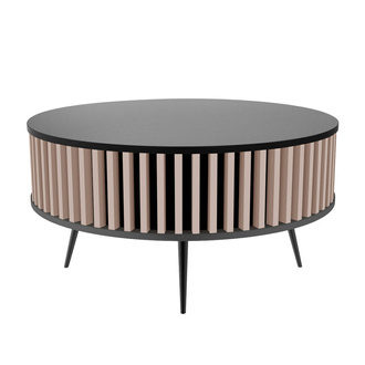 Stolik Kawowy Borneo - blat: 0190 PE - kolor lameli: LM017 - Kaszmir