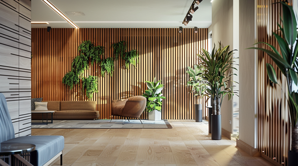 Lamele na płycie - 12x28 mm - 6 sztuk - moduł podstawowy - 25,3 cm - 8 kolorów - Dąb Craft Złoty