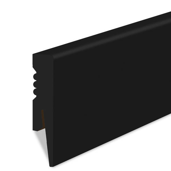 Uniwersalne zakończenie czarne do listwy przypodłogowej