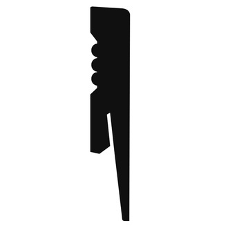 Uniwersalne zakończenie czarne do listwy przypodłogowej