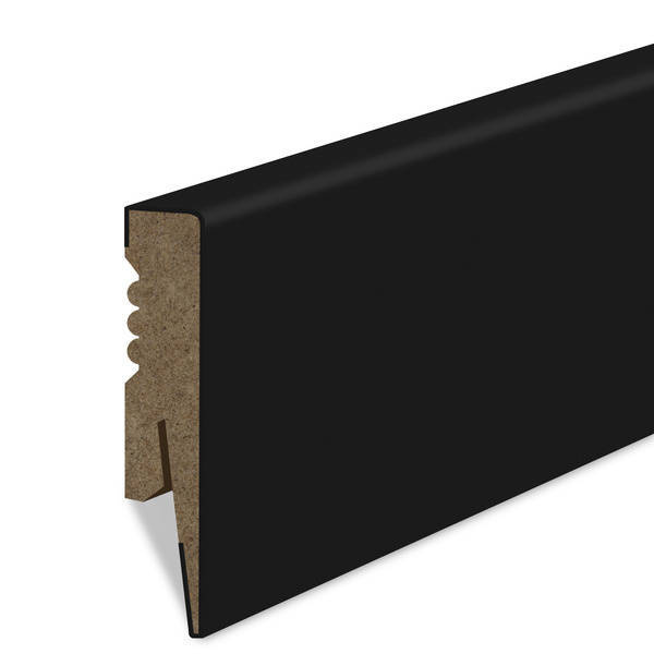 Uniwersalne zakończenie czarne do listwy przypodłogowej