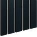 Czarny - Lamele Premium 3D - Deski Lamelowe - 80x16 mm  - Panele trójwymiarowe ozdobne ścienne akustyczne pionowe