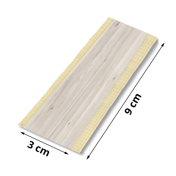 Zakończenie z okleiny do lamela - 30 mm x 90 mm - Dąb Naturalny Popielaty