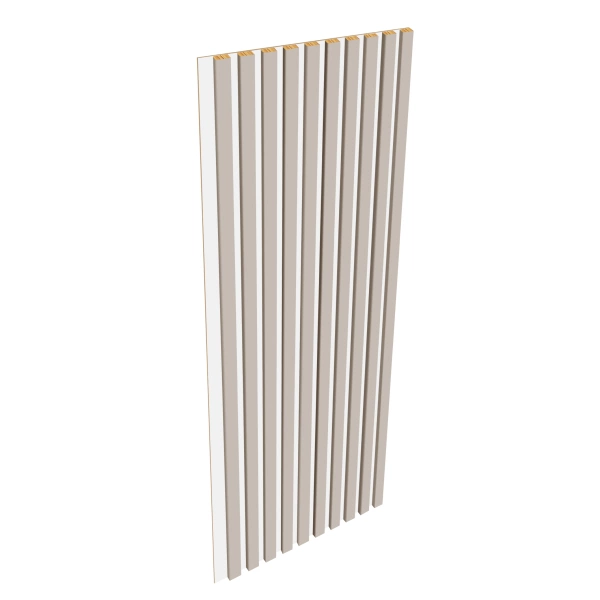 Lamele na białej płycie - 12x28 mm - 10 sztuk - moduł: 51,5 cm - Kaszmir