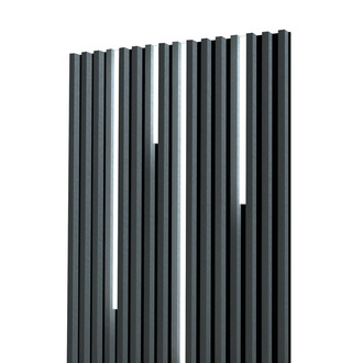 Lamele na płycie - lampy liniowe - 100,4 cm - Antracyt