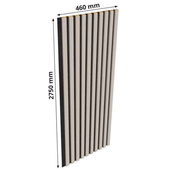 Lamele na filcu - 12x28 mm - 10 sztuk - moduł łączący - 46 cm - Kaszmir