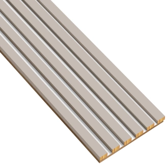 Lamele na białej płycie - 12x28 mm - 6 sztuk - moduł podstawowy - 25,3 cm - Kaszmir