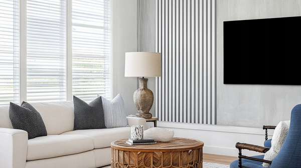 Lamele na białej płycie - 12x28 mm - 10 sztuk - moduł: 51,5 cm - Czarny