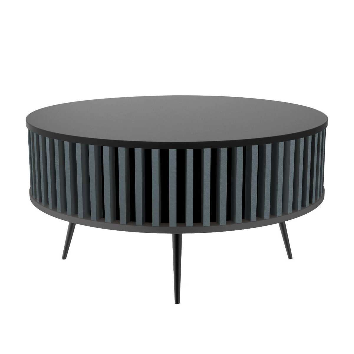 Stolik Kawowy Borneo - blat: 0190 PE - kolor lameli: LM004 - Antracyt