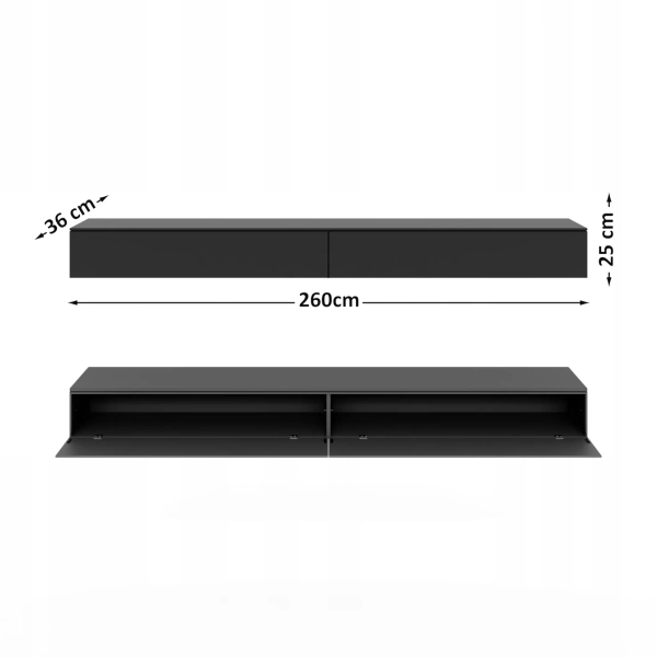 Ścianka RTV z WPC - SLIM 260