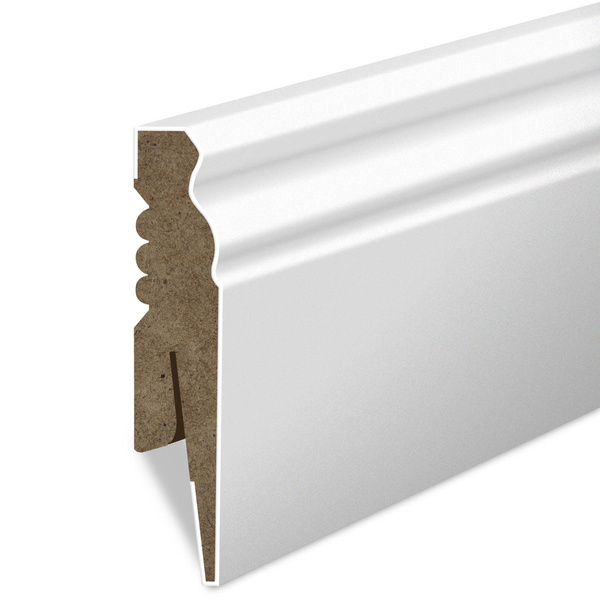 Listwa Przypodłogowa MDF Frezowana - BIAŁA