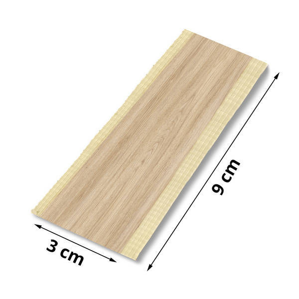 Zakończenie z okleiny do lamela - 30 mm x 90 mm - Dąb Naturalny Fornitury