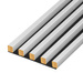 Lamele na płycie - 16x16 mm - 5 sztuk - moduł podstawowy - 15 cm - Szare Aluminium