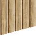 Dąb Naturalny Lancelot - Lamele Premium 3D - Deski Lamelowe - 80x16 mm  - Panele trójwymiarowe ozdobne ścienne akustyczne pionowe