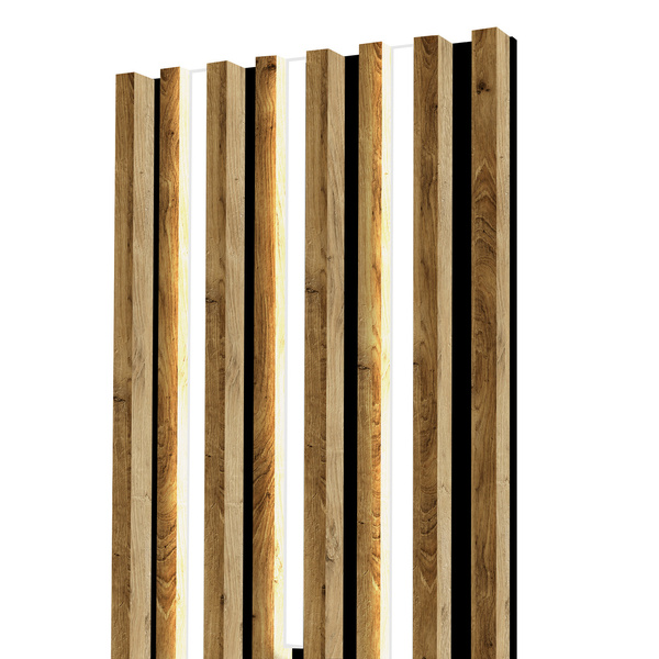 Lamele na płycie - lampy liniowe - 48,4 cm - Dąb Naturalny Lancelot