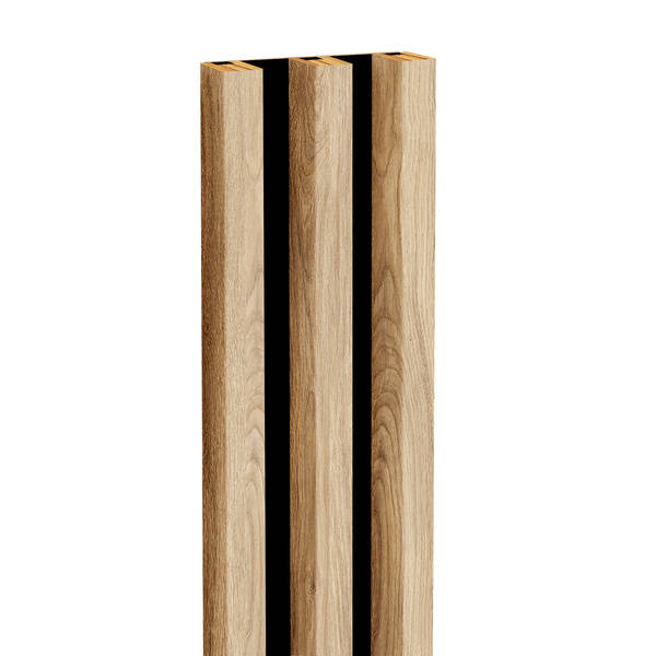 Lamele na płycie - 3 sztuki - moduł podstawowy - 13,5 cm - 18 kolorów - Dąb Naturalny Fornitury