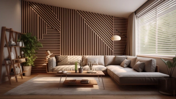 Lamele na filcu - 12x28 mm - 10 sztuk - moduł łączący - 46 cm -  Dąb Naturalny Lancelot
