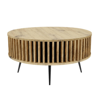 Stolik Kawowy Borneo - blat: DĄB ARTISAN - kolor lameli: Dąb Naturalny Lancelot