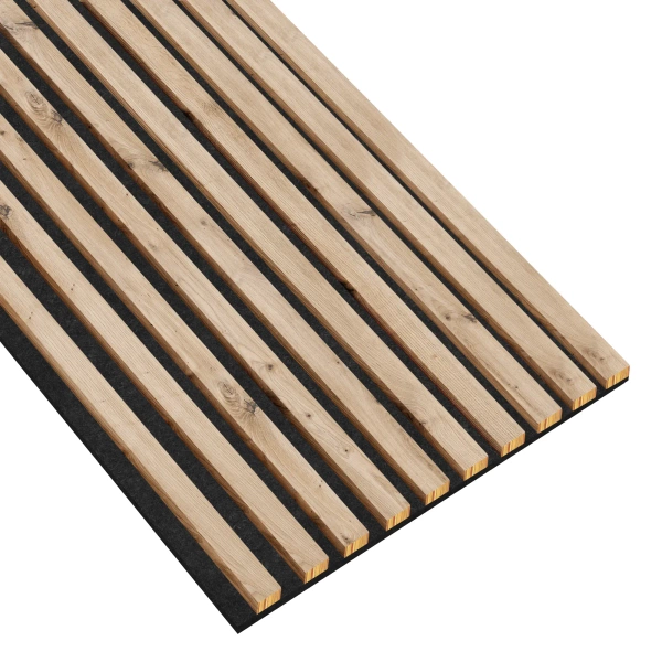 Lamele na filcu - 12x28 mm - 10 sztuk - moduł łączący - 46 cm - 10 kolorów - Dąb Artisan