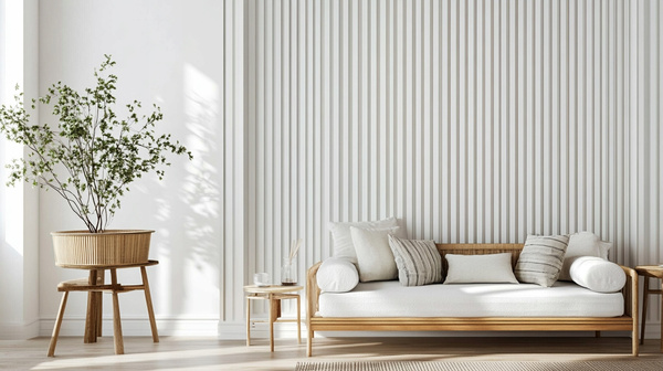 Lamele na białej płycie - 12x28 mm - 10 sztuk - moduł: 51,5 cm - Antracyt