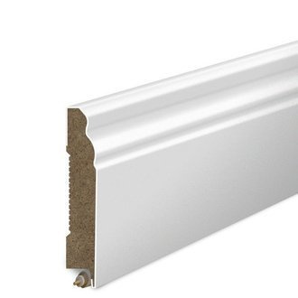 Listwa Przypodłogowa MDF Frezowana - BIAŁA
