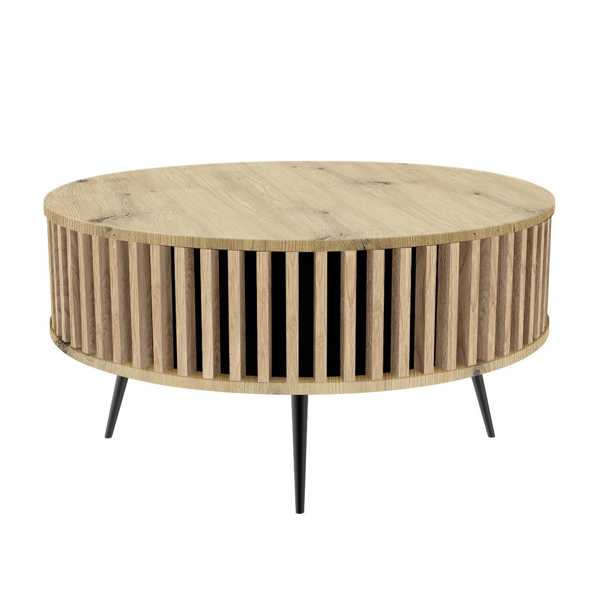 Stolik Kawowy Borneo - blat: DĄB ARTISAN - kolor lameli: Dąb Naturalny Fornitury