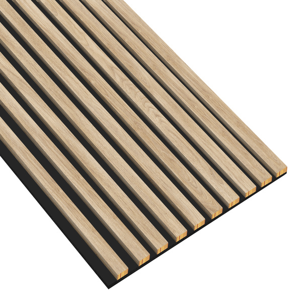 Lamele na płycie - 12x28 mm - 8 sztuk - moduł łączący - 46 cm - 10 kolorów - Dąb Naturalny Fornitury