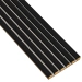 Lamele na kaszmirowej płycie - 12x28 mm - 6 sztuk - moduł podstawowy - 25,3 cm - Czarny