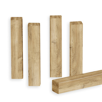 Narożnik do listwy przypodłogowej - Dąb Naturalny Lancelot - Wysokość 8,5 cm