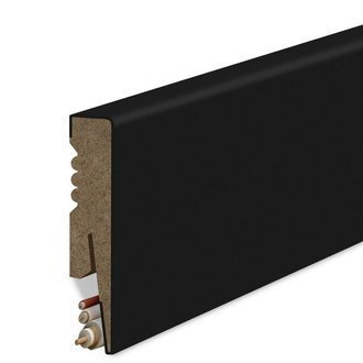 Listwa Przypodłogowa MDF Gładka - CZARNA