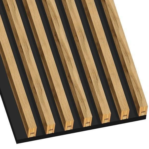 Dąb Naturalny Wotan - Lamele na płycie - 7 sztuk - moduł łączący - 45,5 cm - 18 kolorów