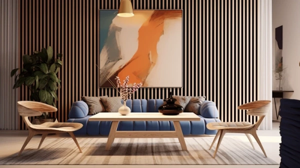 Lamele na filcu - 12x28 mm - 10 sztuk - moduł łączący - 46 cm - 10 kolorów - Dąb Naturalny Fornitury