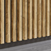 Dąb Naturalny Lancelot - Lamele Premium 3D - Panele ozdobne ścienne akustyczne pionowe