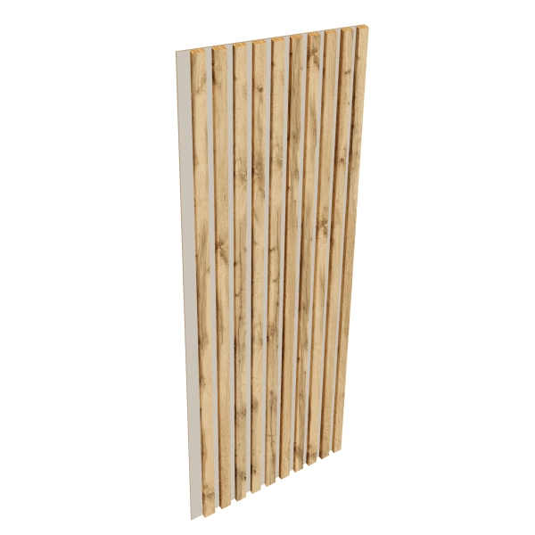 Lamele na kaszmirowej płycie - 12x28 mm - 10 sztuk - moduł łączący - 46 cm - Dąb Naturalny Wotan
