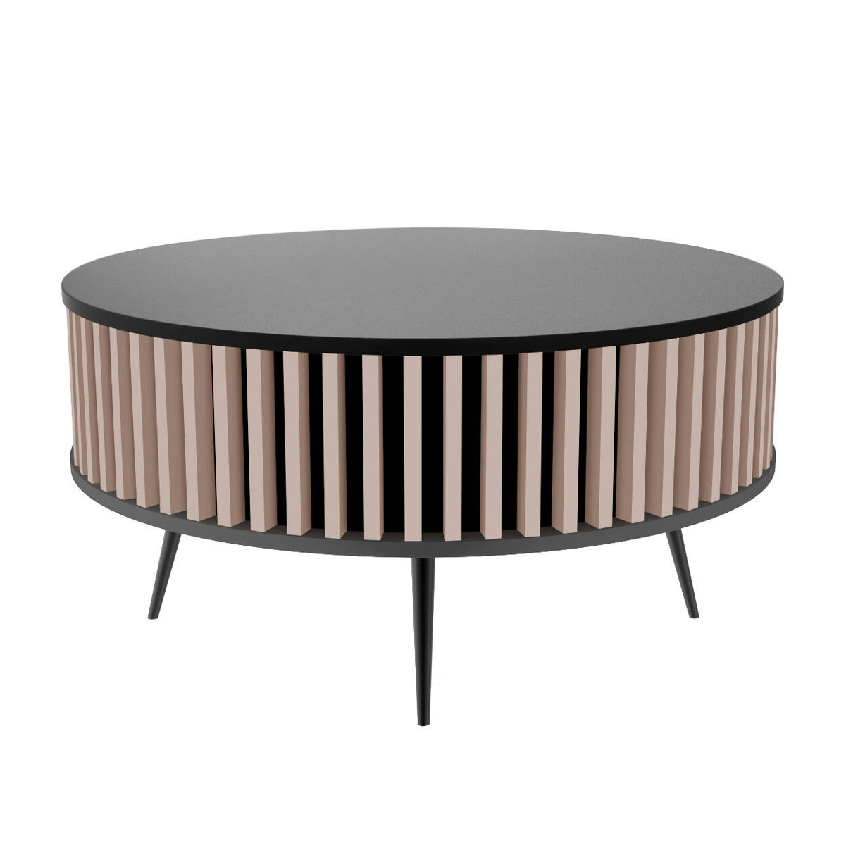 Stolik Kawowy Borneo - blat: 0190 PE - kolor lameli: LM017 - Kaszmir