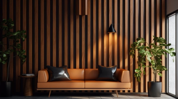 Dąb Naturalny Lancelot - Lamele Premium 3D - Deski Lamelowe - 80x16 mm - Panele trójwymiarowe ozdobne ścienne akustyczne pionowe