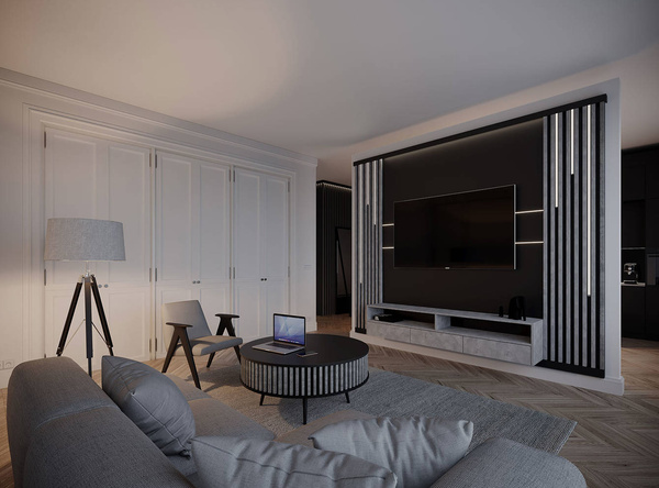 Stolik Kawowy Borneo - blat: 0190 PE - kolor lameli: LM008 - Biel Capri