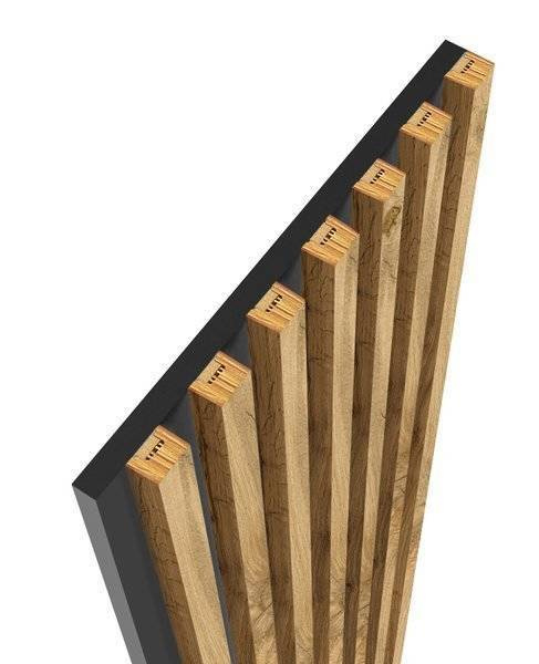 Dąb Naturalny Wotan - Lamele na płycie - 15 sztuk - moduł łączący - 97,5 cm - 18 kolorów