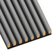 Szary - Lamele na płycie - 8 sztuk - moduł podstawowy - 48,4 cm