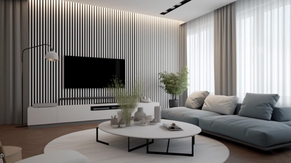 Lamele na płycie - 12x28 mm - 10 sztuk - moduł łączący - 46 cm - 8 kolorów - Biel Capri