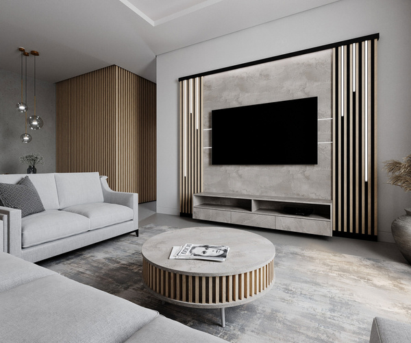 Lamele na płycie - lampy liniowe - 100,4 cm - Dąb Naturalny Fornitury