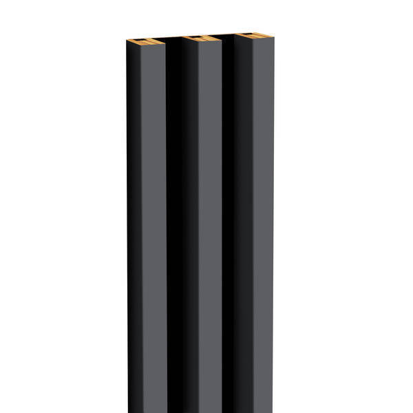 Lamele na płycie - 3 sztuki - moduł podstawowy - Antracyt