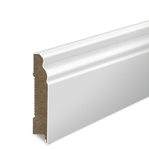 Listwa Przypodłogowa MDF Frezowana - BIAŁA
