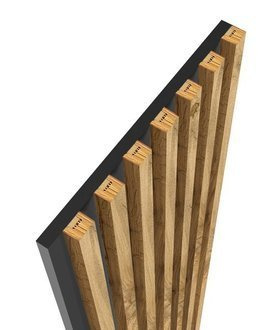 Dąb Naturalny Wotan - Lamele na płycie - 7 sztuk - moduł łączący - 45,5 cm - 18 kolorów