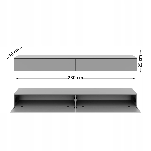 Ścianka RTV z WPC - SLIM 230