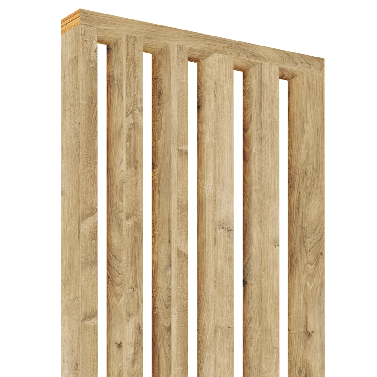 Lamel przepierzeniowy - Dąb Naturalny Lancelot - 28 mm x 80 mm