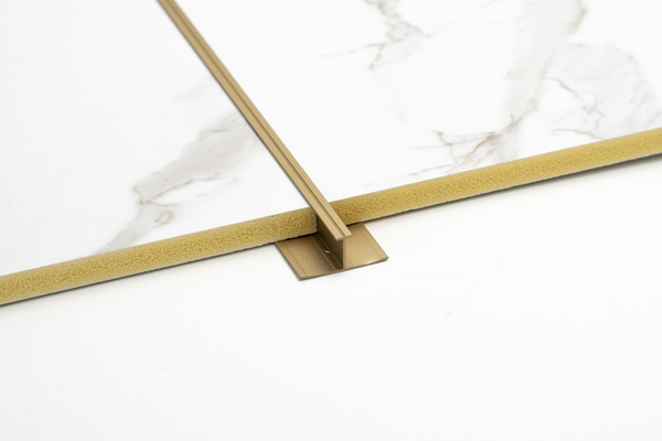 Profil aluminiowy - mocowanie paneli WPC o gr. 8 mm - 8405 - złoty brąz