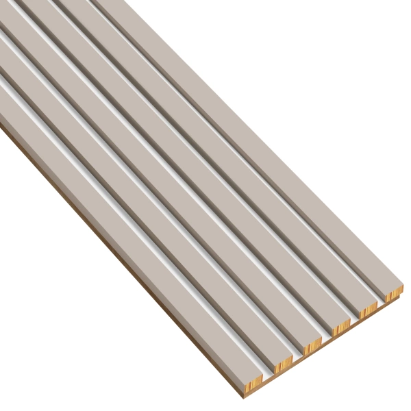 Lamele na białej płycie - 12x28 mm - 6 sztuk - moduł podstawowy - 25,3 cm - Kaszmir
