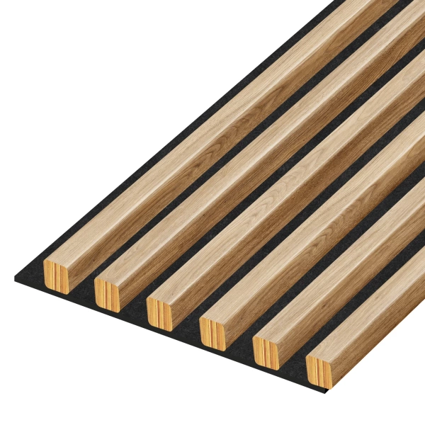 Lamele na filcu - 20x20 mm - 6 sztuk - 24,6 cm - Dąb Naturalny Fornitury